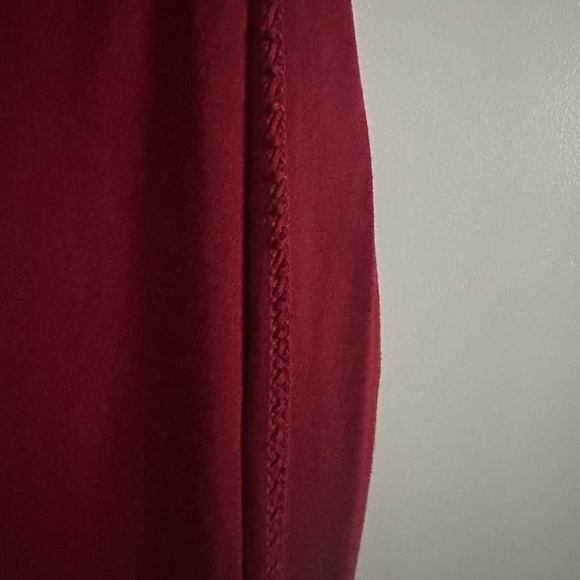 White House Black Market Maroon Thick Cowl Neck Long Sleeve Pullover Sweater L - Picture 6 of 10